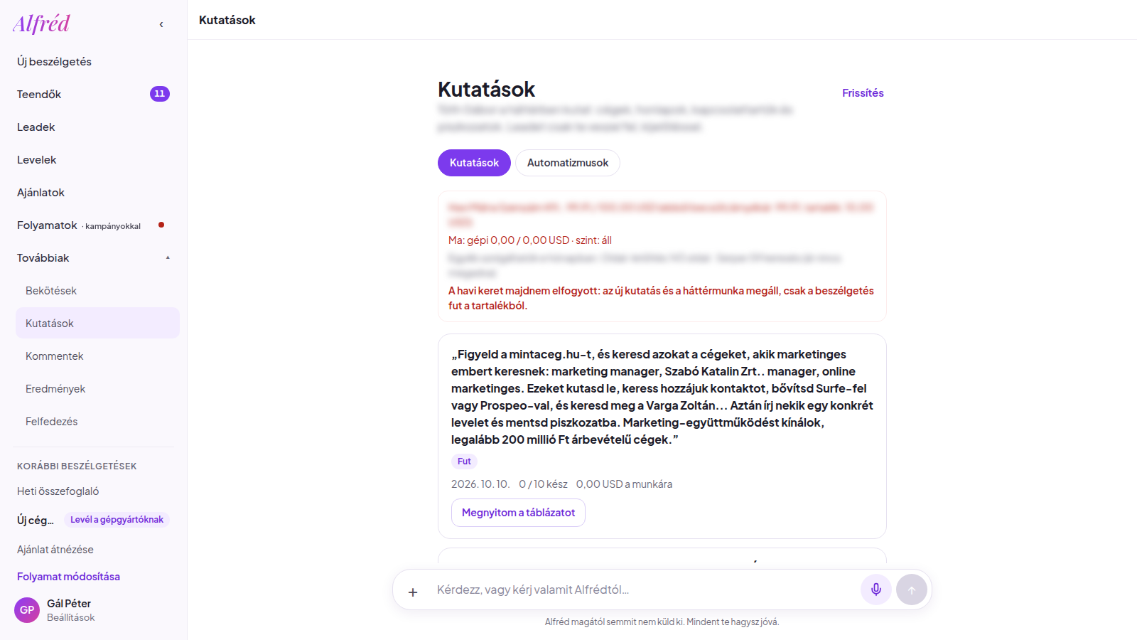 Kutatások: Így néz ki